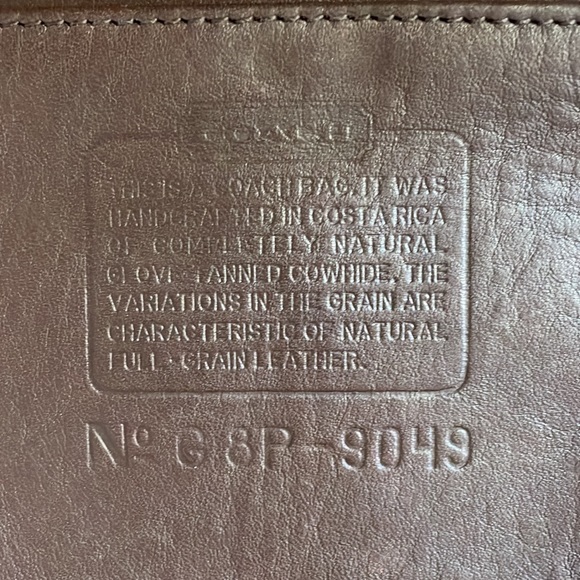 Vintage Coach TANGO flap 9049 mahogany with nickel - Picture 9 of 14